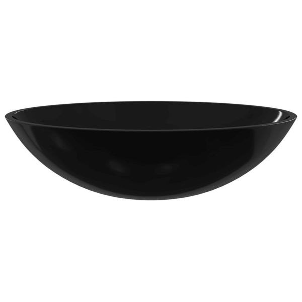 Waschbecken schwarz Glas Volcotrub 50x37x14cm