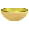 Gold Waschbecken aus gehärtetem Glas Zadic 30x12cm