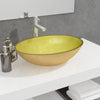 Waschbecken aus Goldglas Volcotrub 50x37x14cm
