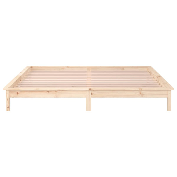 Sängynrunko Amosie 150x200cm (led-valoilla king size puu)