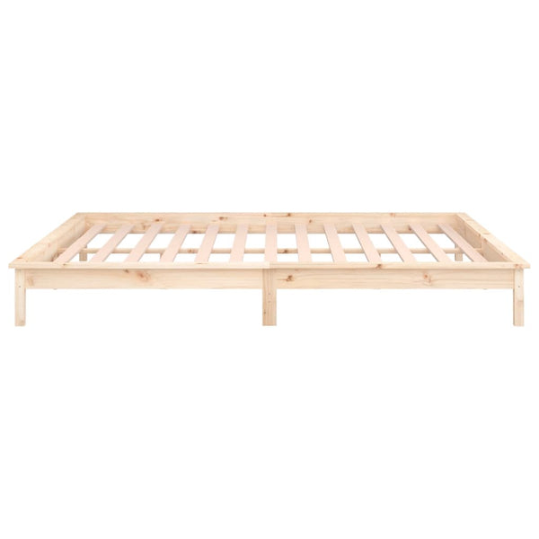 Sängynrunko Amosie 150x200cm (led-valoilla king size puu)