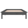 Graues Bettgestell LED Amosie 75x190cm (Einzelbett Holz)