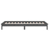 Graues Bettgestell LED Amosie 75x190cm (Einzelbett Holz)