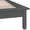 Graues Bettgestell LED Amosie 75x190cm (Einzelbett Holz)