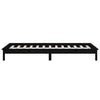 Schwarzes Bettgestell LED Amosie 75x190cm (kleines Einzelholz)