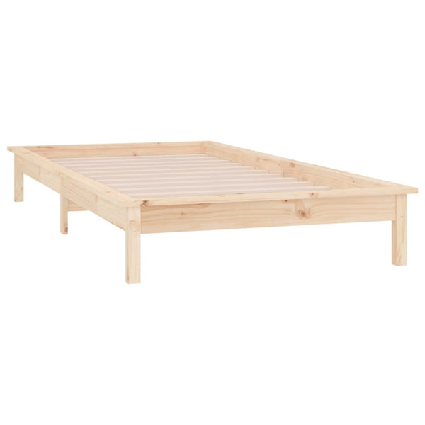 Sängynrunko Amosie 90x190cm (led-valoilla single puu)