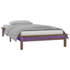 Honigbraunes Bettgestell Amosie 90x190cm (LED, Einzelbett, Holz)