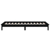 Amosie musta sängynrunko led-valoilla 90x190cm (puu, single)