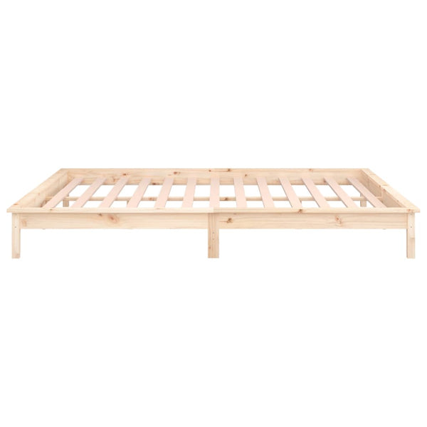Sängynrunko Amosie 120x190cm (led-valoilla small double puu)