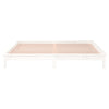 Bettrahmen LED weiß 120x190 cm Small Double Massivholz