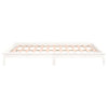 Bettrahmen LED weiß 120x190 cm Small Double Massivholz