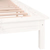 Bettrahmen LED weiß 120x190 cm Small Double Massivholz