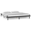 Harmaa sängynrunko led Amosie 120x190cm (small double puu)