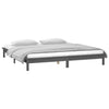 Harmaa sängynrunko led Amosie 120x190cm (small double puu)