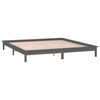 Harmaa sängynrunko led Amosie 120x190cm (small double puu)