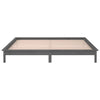 Harmaa sängynrunko led Amosie 120x190cm (small double puu)