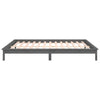 Harmaa sängynrunko led Amosie 120x190cm (small double puu)