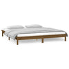 Brauner Bettrahmen LED Amosie 120x190cm (small double Holz)