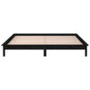 Schwarzes Bettgestell LED Amosie 120x190cm (kleines Doppelbett Holz)