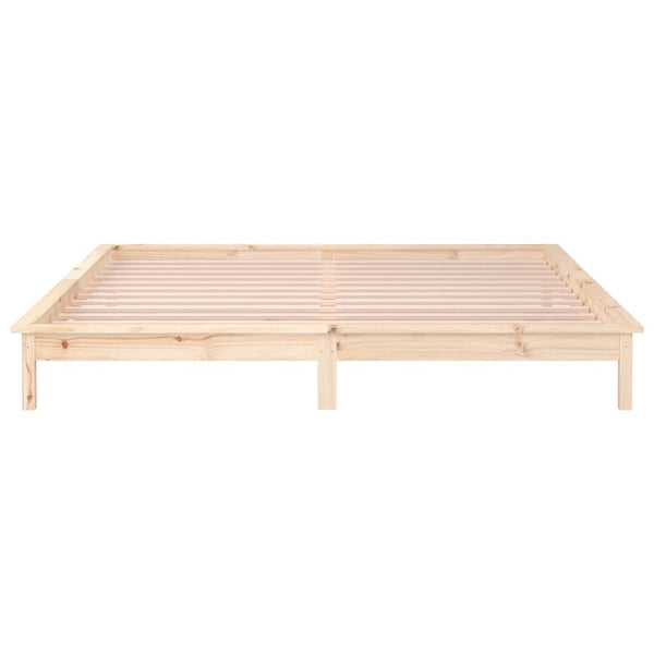 Bettgestell Amosie 135x190cm (mit LED-Beleuchtung Doppelholz)