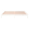 Bettgestell Amosie weiß 135x190cm (LED, Doppelbett, Holz)