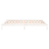 Bettgestell Amosie weiß 135x190cm (LED, Doppelbett, Holz)