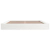 Weißes Bettgestell Sabia 150x200cm (Kingsize Holz)