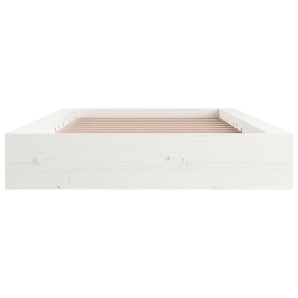 Weißes Bettgestell Sabia 90x200cm (Holz)