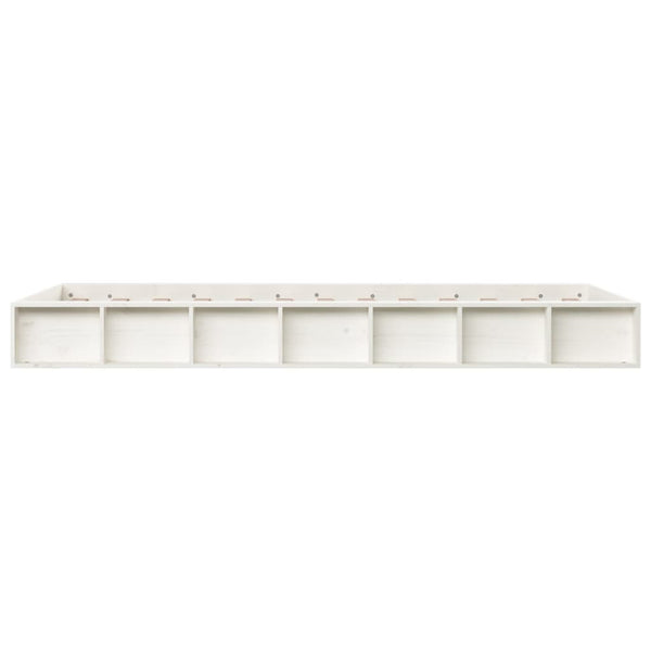 Weißes Bettgestell Sabia 75x190cm (small single Holz)
