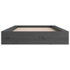 Graues Bettgestell Sabia 75x190cm (Schmales Einzelbett Holz)
