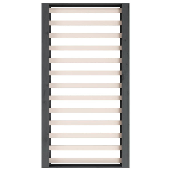 Graues Bettgestell Sabia 75x190cm (Schmales Einzelbett Holz)