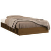 Honigbraunes Bettgestell Sabia 75x190cm (Einzelbett Holz)