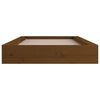 Honigbraunes Bettgestell Sabia 75x190cm (Einzelbett Holz)