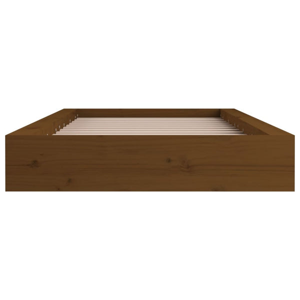Honigbraunes Bettgestell Sabia 75x190cm (Einzelbett Holz)