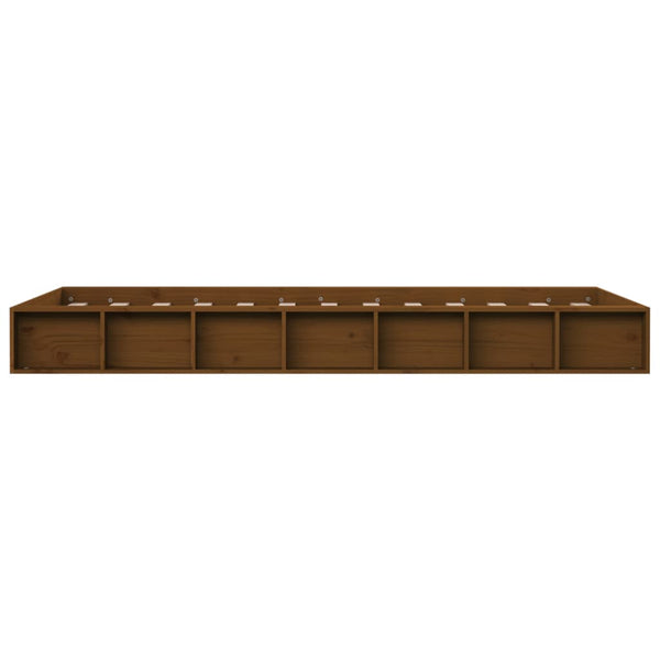 Honigbraunes Bettgestell Sabia 75x190cm (Einzelbett Holz)