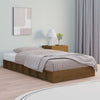 Honigbraunes Bettgestell Sabia 75x190cm (Einzelbett Holz)