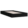Schwarzes Bettgestell Sabia 75x190cm (kleines Einzelbett Holz)