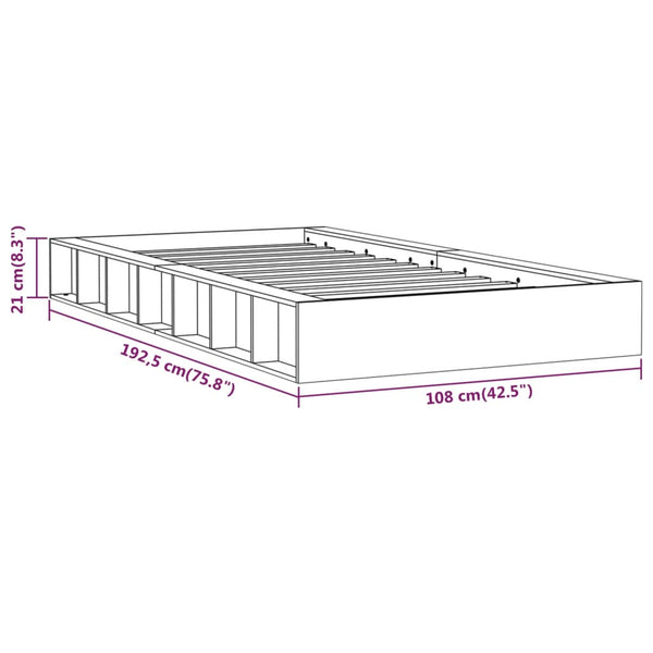 Bettgestell Sabia 90x190cm (Einzelholz)