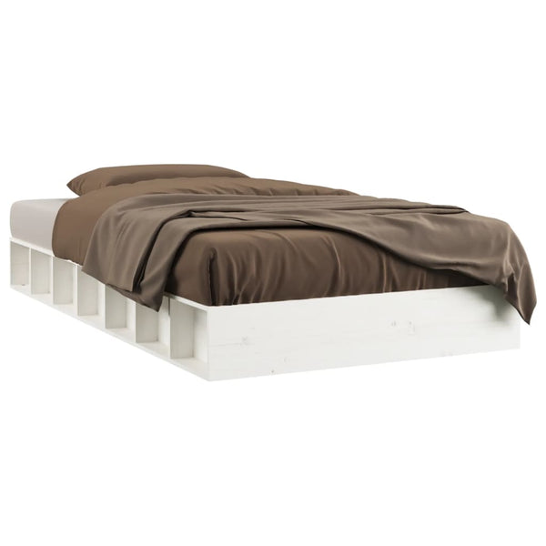 Weißes Bettgestell Sabia 90x190cm (Einzelholz)