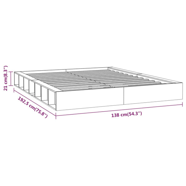 Bettrahmen Sabia 120x190cm (Small Double Holz)
