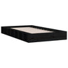 Schwarzes Bettgestell Sabia 135x190cm (Doppelbett Holz)