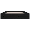 Schwarzes Bettgestell Sabia 135x190cm (Doppelbett Holz)