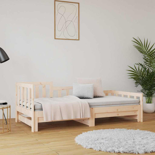 Sohvasänky ulosvedettävä Puta 90x200cm (2x, mänty)