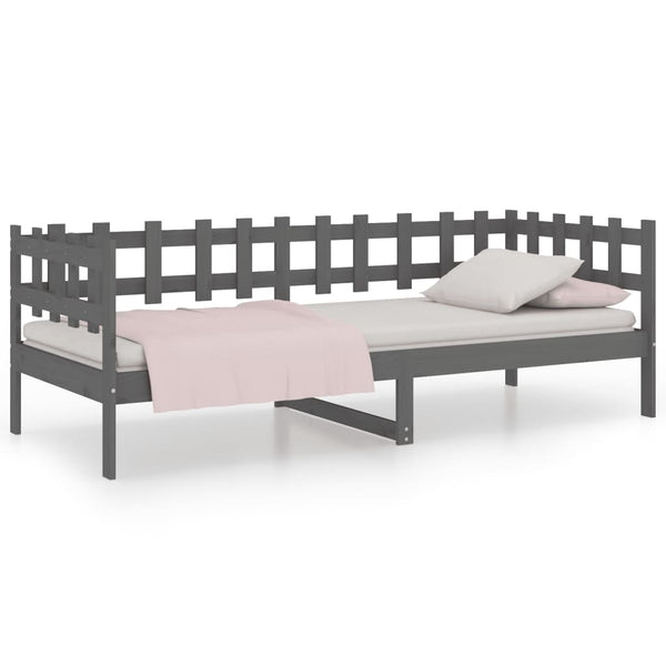 Graues Schlafsofa Barza 80x200cm (Kiefer)
