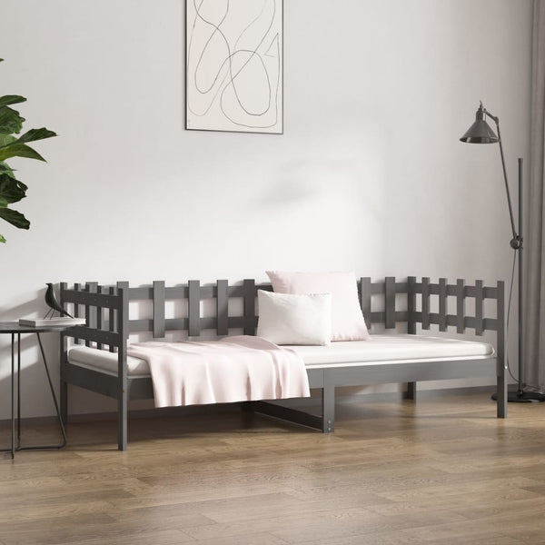Graues Schlafsofa Barza 80x200cm (Kiefer)