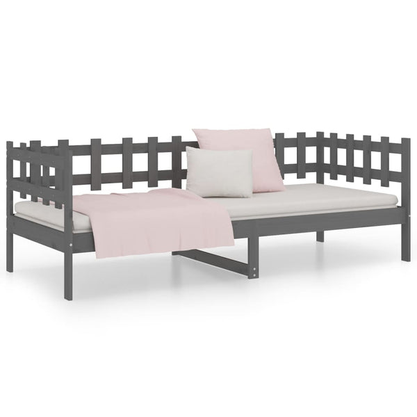 Graues Schlafsofa Barza 80x200cm (Kiefer)