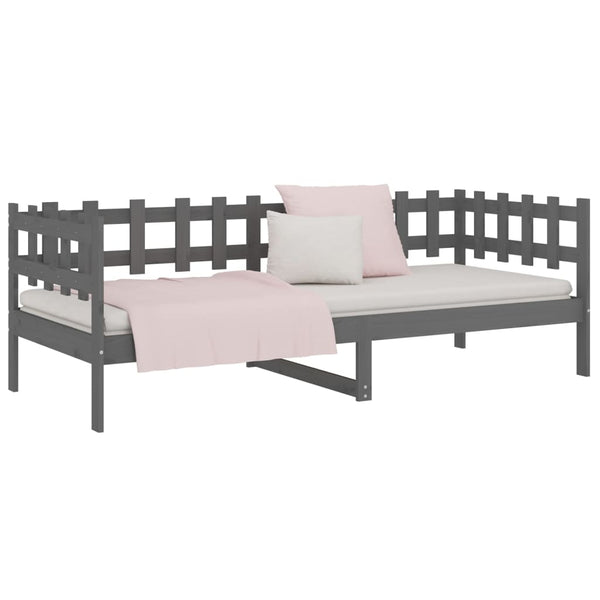 Graues Schlafsofa Barza 80x200cm (Kiefer)