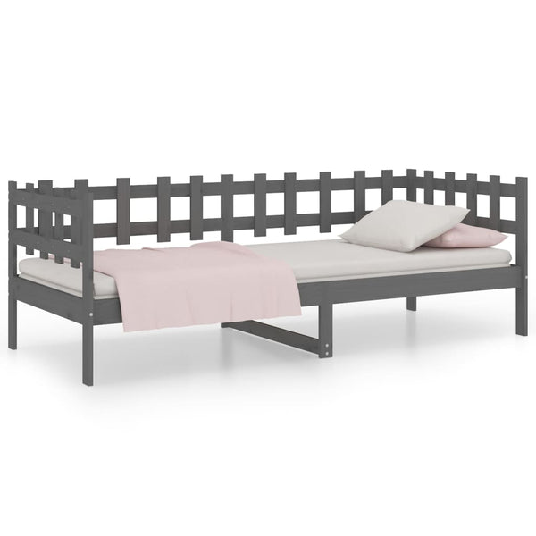 Graues Schlafsofa Barza 90x200cm (Kiefer)