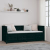 Schwarzes Schlafsofa Mesdi 90x200cm (Kiefer)