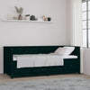 Schwarzes Schlafsofa Mesdi 90x200cm (Kiefer)